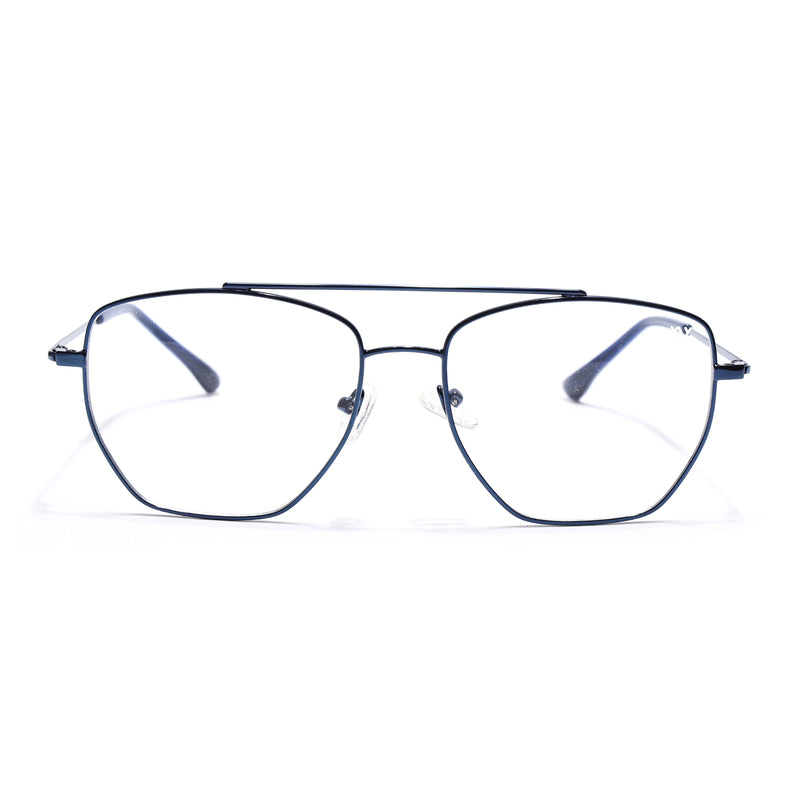Voyage Metal Master Blue Wayfarer Eyeglasses for Men & Women (VG002MG5018-C5)