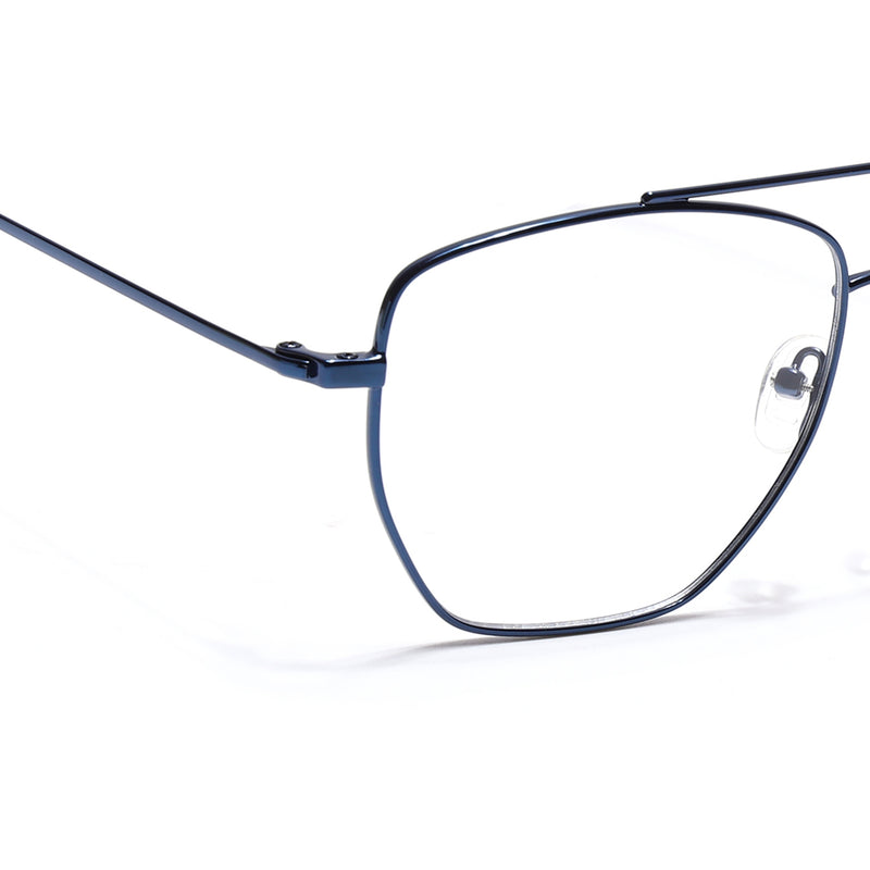 Voyage Metal Master Blue Wayfarer Eyeglasses for Men & Women (VG002MG5018-C5)