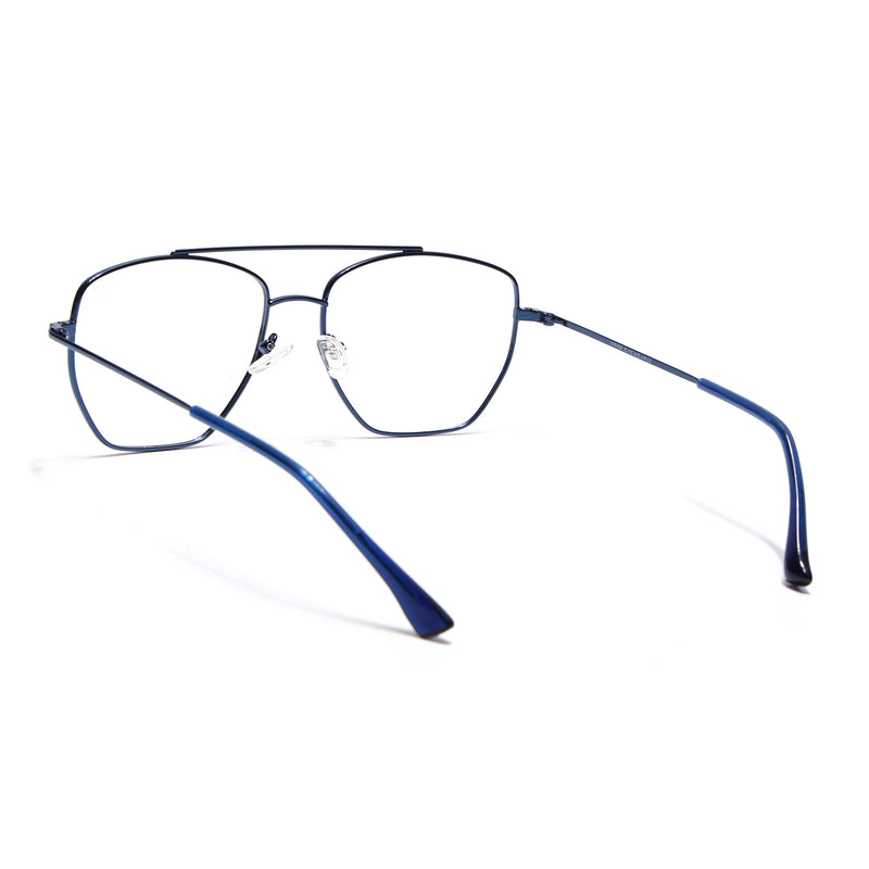 Voyage Metal Master Blue Wayfarer Eyeglasses for Men & Women (VG002MG5018-C5)