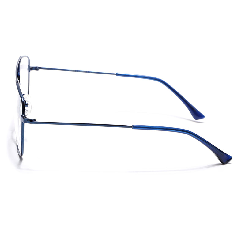 Voyage Metal Master Blue Wayfarer Eyeglasses for Men & Women (VG002MG5018-C5)