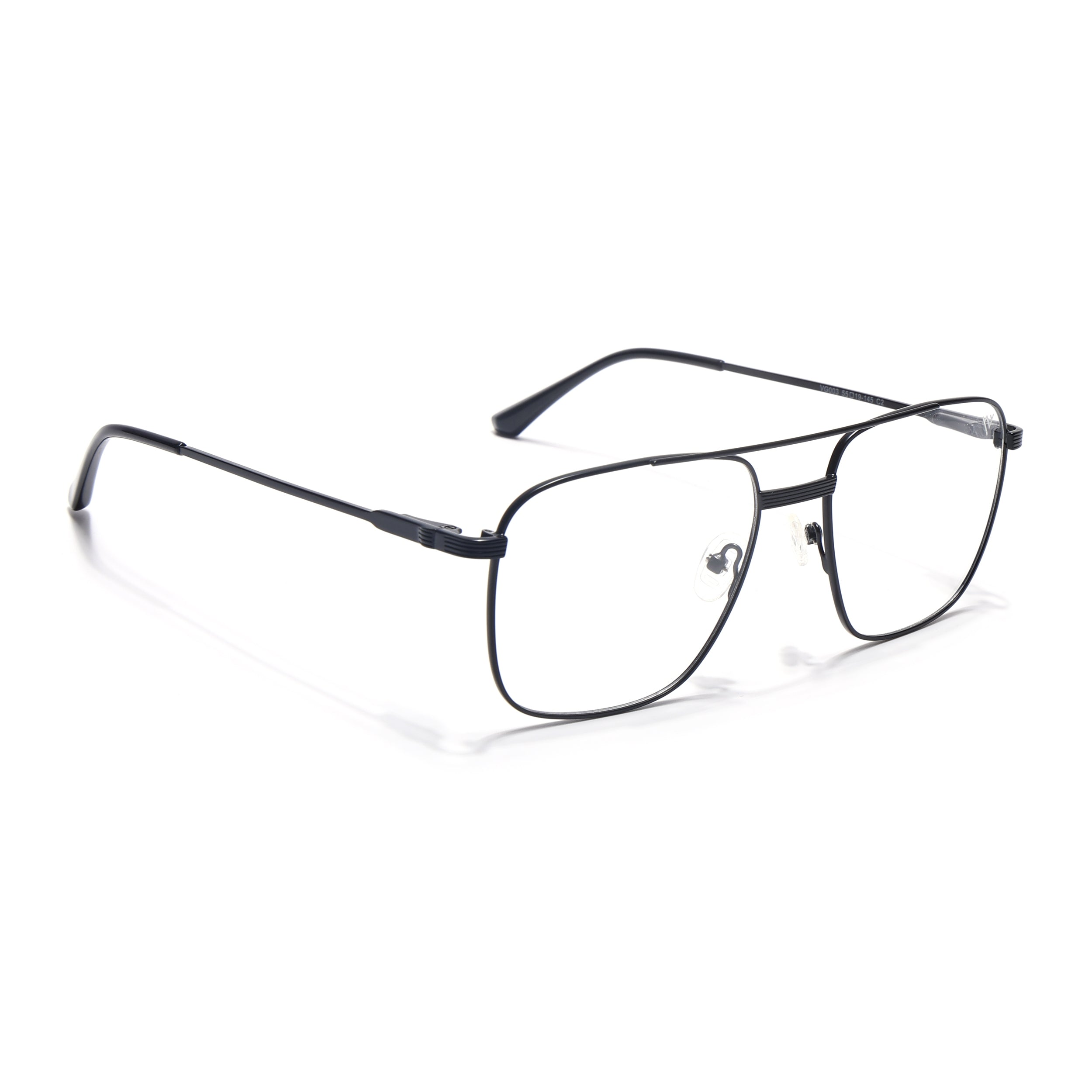 Voyage Metal Master Matt Black Wayfarer Eyeglasses for Men & Women (VG003MG5019-C1)