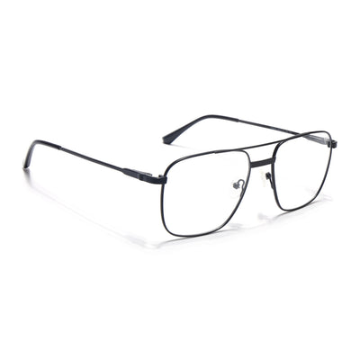 Voyage Metal Master Matt Black Wayfarer Eyeglasses for Men & Women (VG003MG5019-C1)