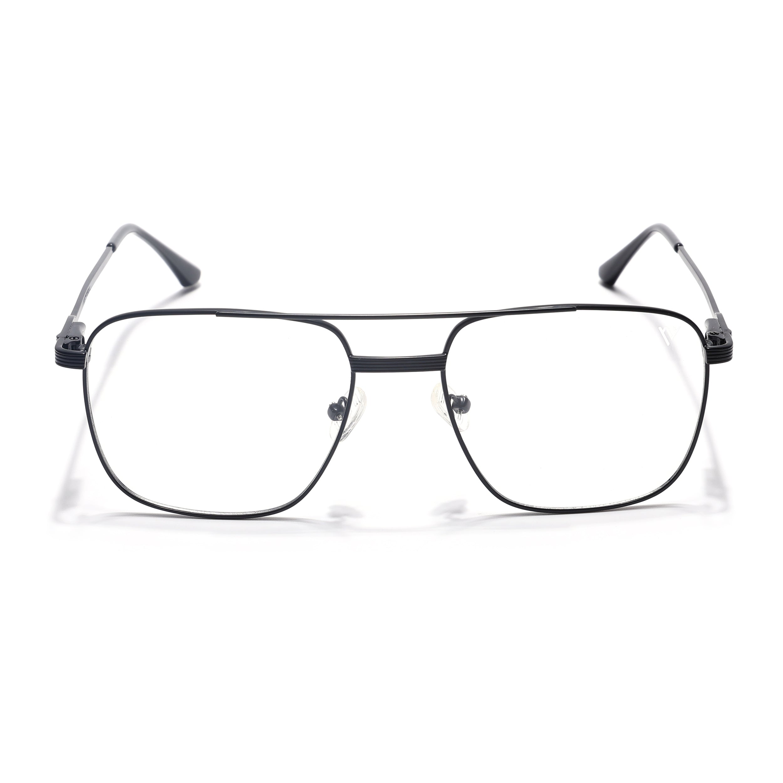 Voyage Metal Master Matt Black Wayfarer Eyeglasses for Men & Women (VG003MG5019-C1)