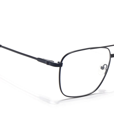 Voyage Metal Master Matt Black Wayfarer Eyeglasses for Men & Women (VG003MG5019-C1)
