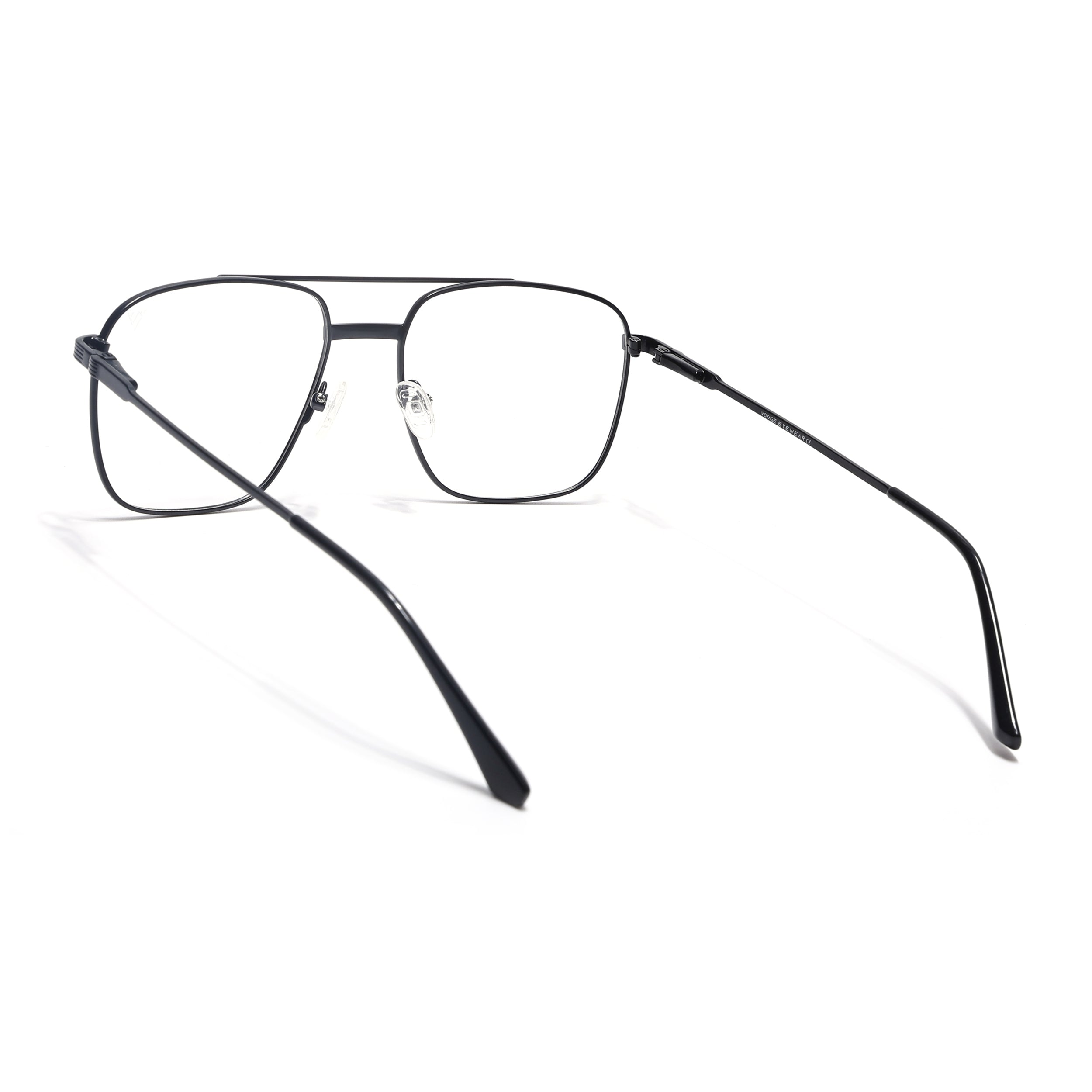 Voyage Metal Master Matt Black Wayfarer Eyeglasses for Men & Women (VG003MG5019-C1)