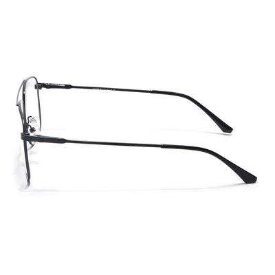 Voyage Metal Master Matt Black Wayfarer Eyeglasses for Men & Women (VG003MG5019-C1)