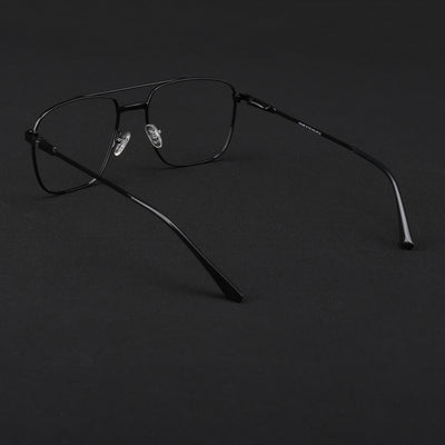 Voyage Metal Master Shine Black Wayfarer Eyeglasses for Men & Women (VG003MG5020-C2)