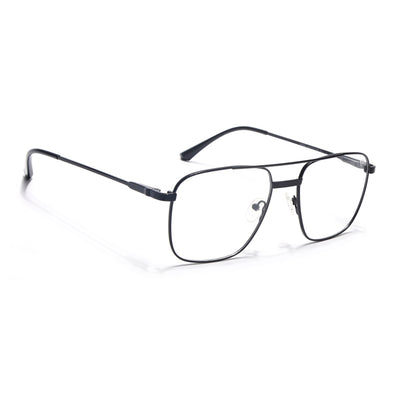 Voyage Metal Master Shine Black Wayfarer Eyeglasses for Men & Women (VG003MG5020-C2)