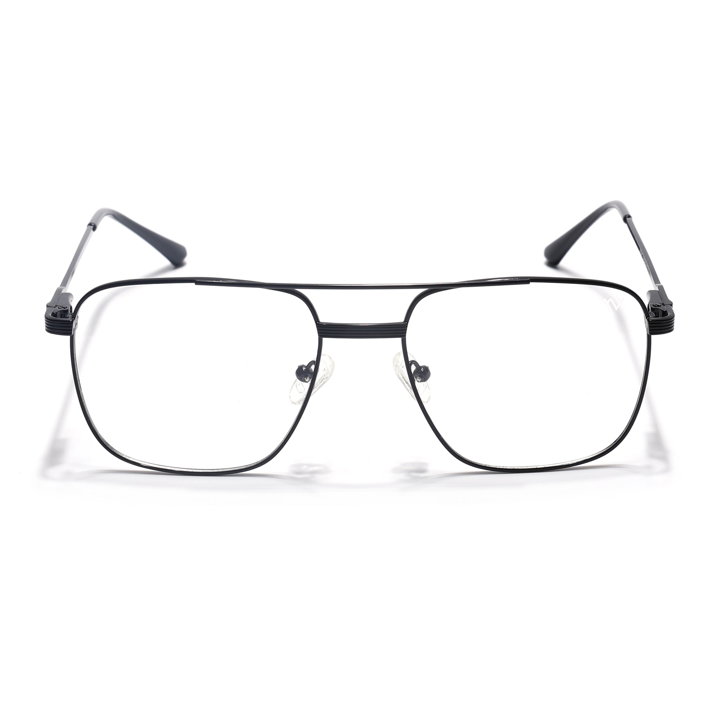 Voyage Metal Master Shine Black Wayfarer Eyeglasses for Men & Women (VG003MG5020-C2)