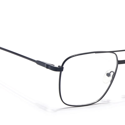 Voyage Metal Master Shine Black Wayfarer Eyeglasses for Men & Women (VG003MG5020-C2)