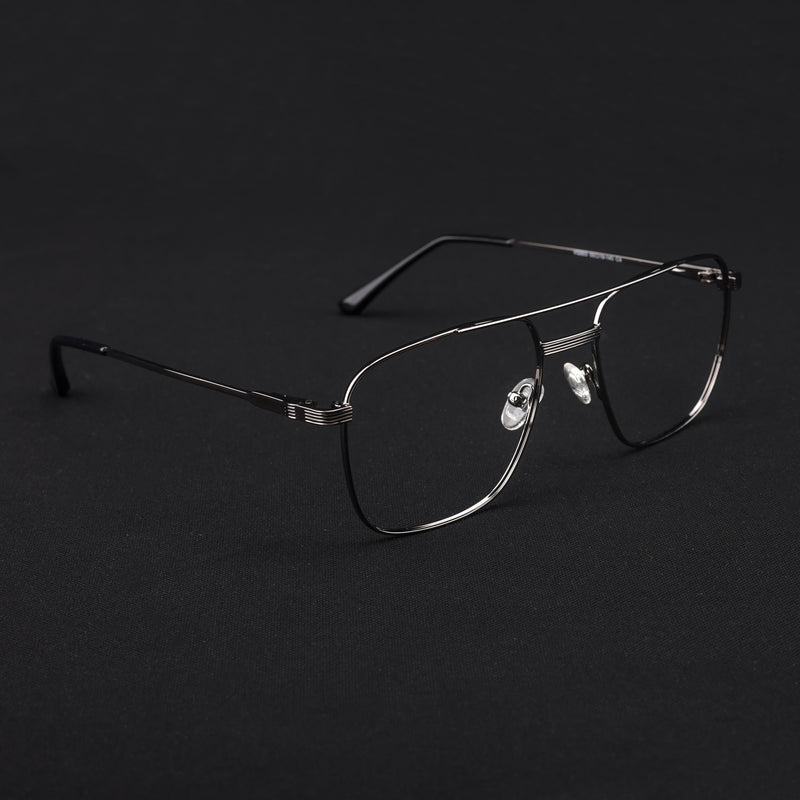 Voyage Metal Master Grey Wayfarer Eyeglasses for Men & Women (VG003MG5022-C4)