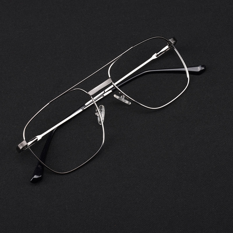 Voyage Metal Master Grey Wayfarer Eyeglasses for Men & Women (VG003MG5022-C4)