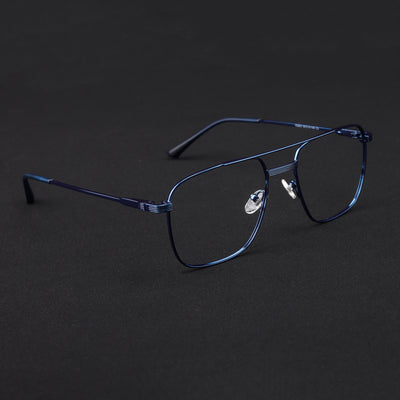 Voyage Metal Master Blue Wayfarer Eyeglasses for Men & Women (VG003MG5023-C5)