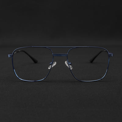 Voyage Metal Master Blue Wayfarer Eyeglasses for Men & Women (VG003MG5023-C5)