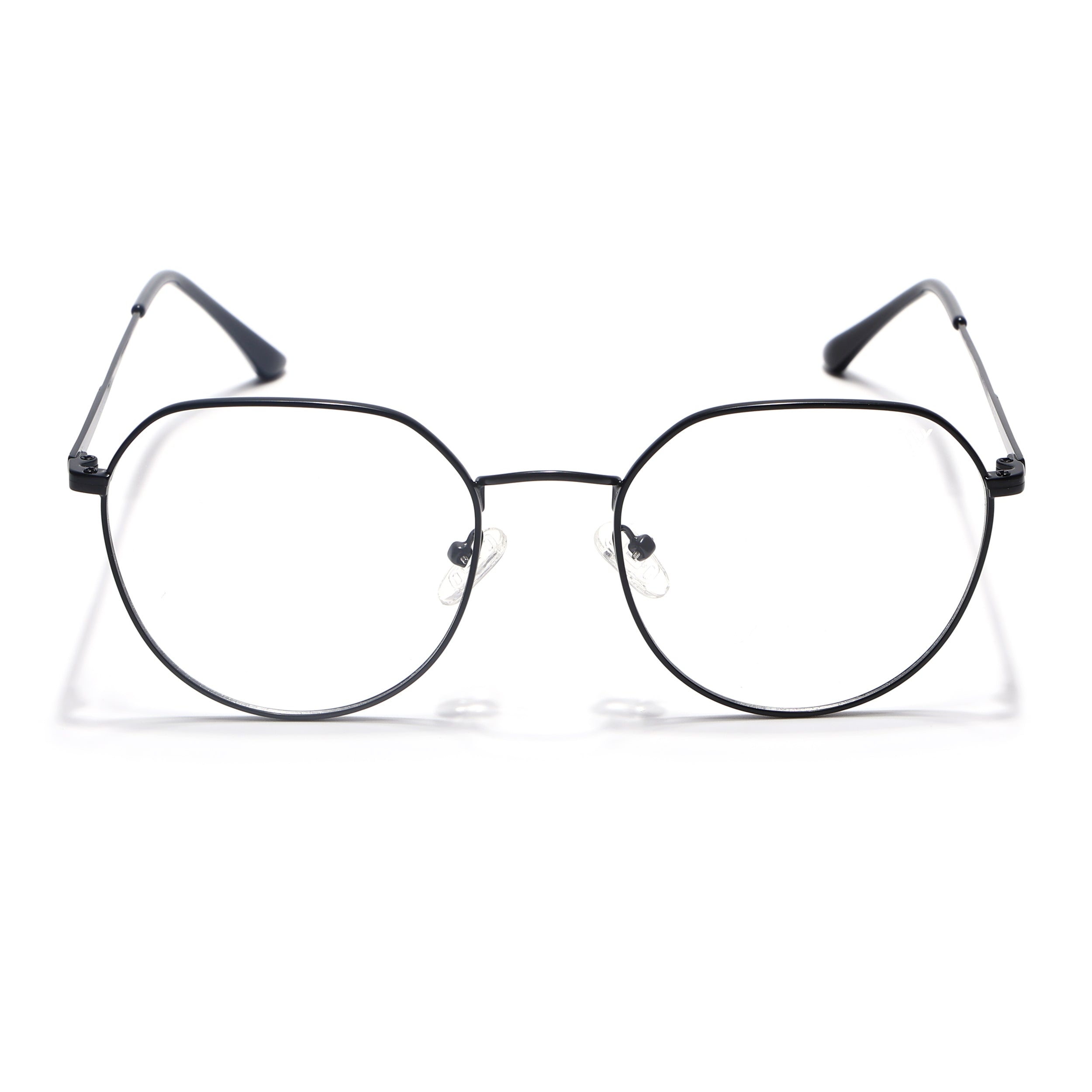 Voyage Metal Master Matt Black Round Eyeglasses for Men & Women (VG004MG5024-C1)