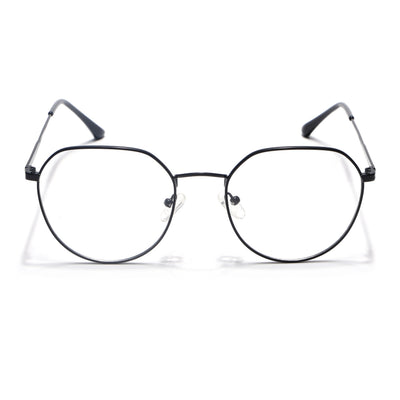 Voyage Metal Master Matt Black Round Eyeglasses for Men & Women (VG004MG5024-C1)