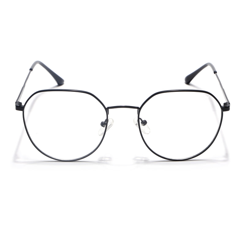Voyage Metal Master Matt Black Round Eyeglasses for Men & Women (VG004MG5024-C1)