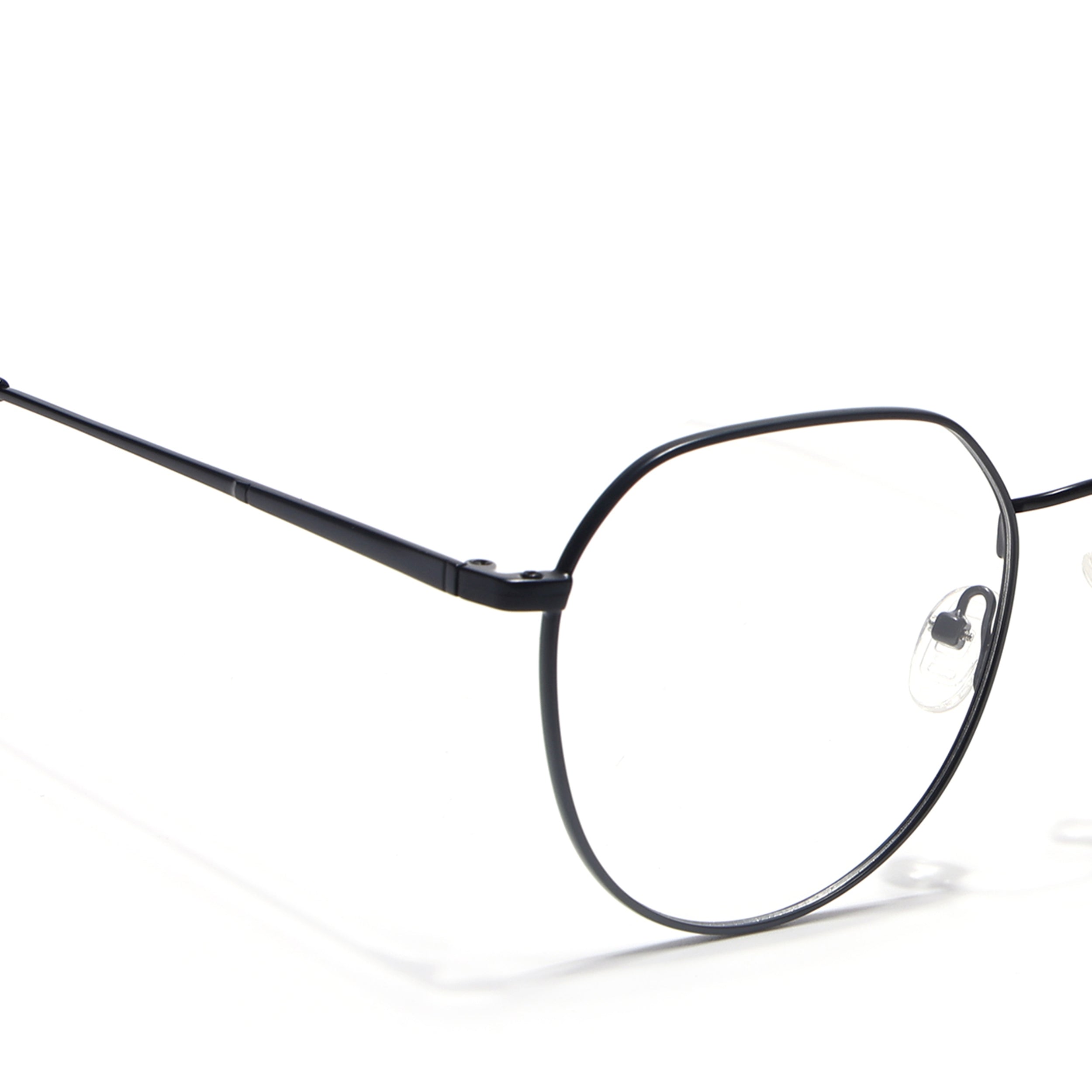 Voyage Metal Master Matt Black Round Eyeglasses for Men & Women (VG004MG5024-C1)