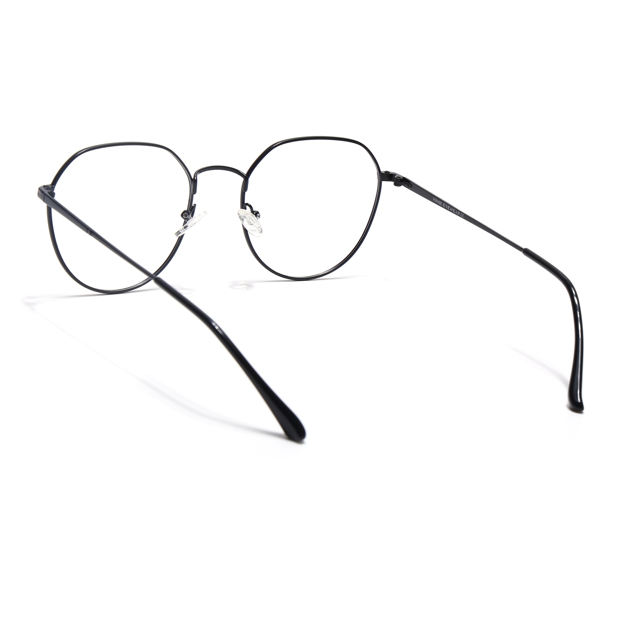 Voyage Metal Master Matt Black Round Eyeglasses for Men & Women (VG004MG5024-C1)