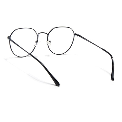 Voyage Metal Master Matt Black Round Eyeglasses for Men & Women (VG004MG5024-C1)