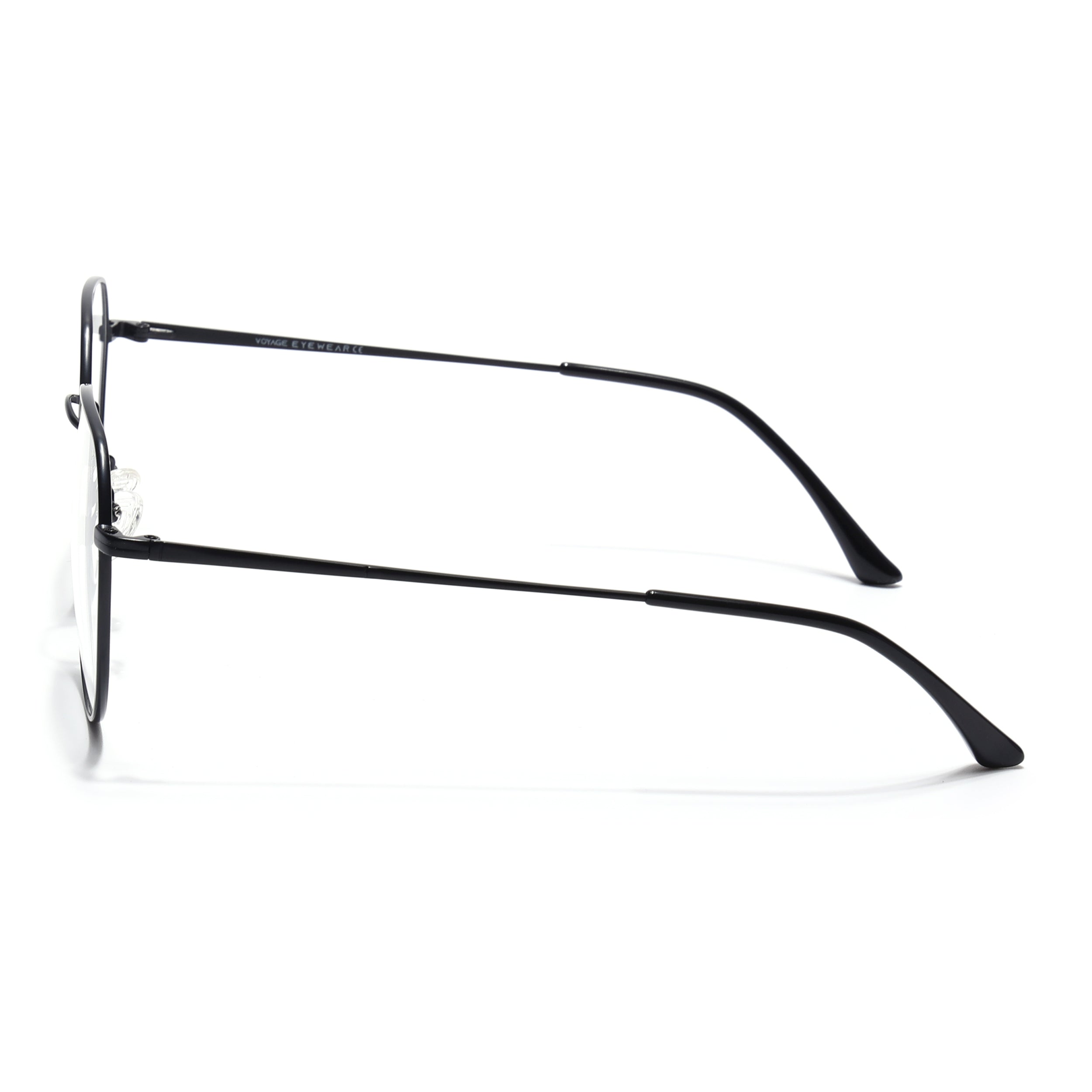 Voyage Metal Master Matt Black Round Eyeglasses for Men & Women (VG004MG5024-C1)