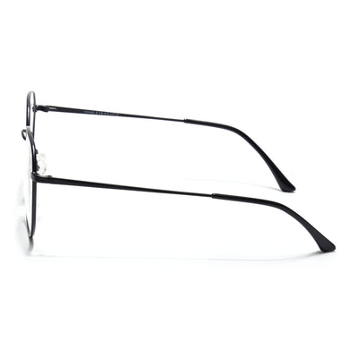 Voyage Metal Master Matt Black Round Eyeglasses for Men & Women (VG004MG5024-C1)