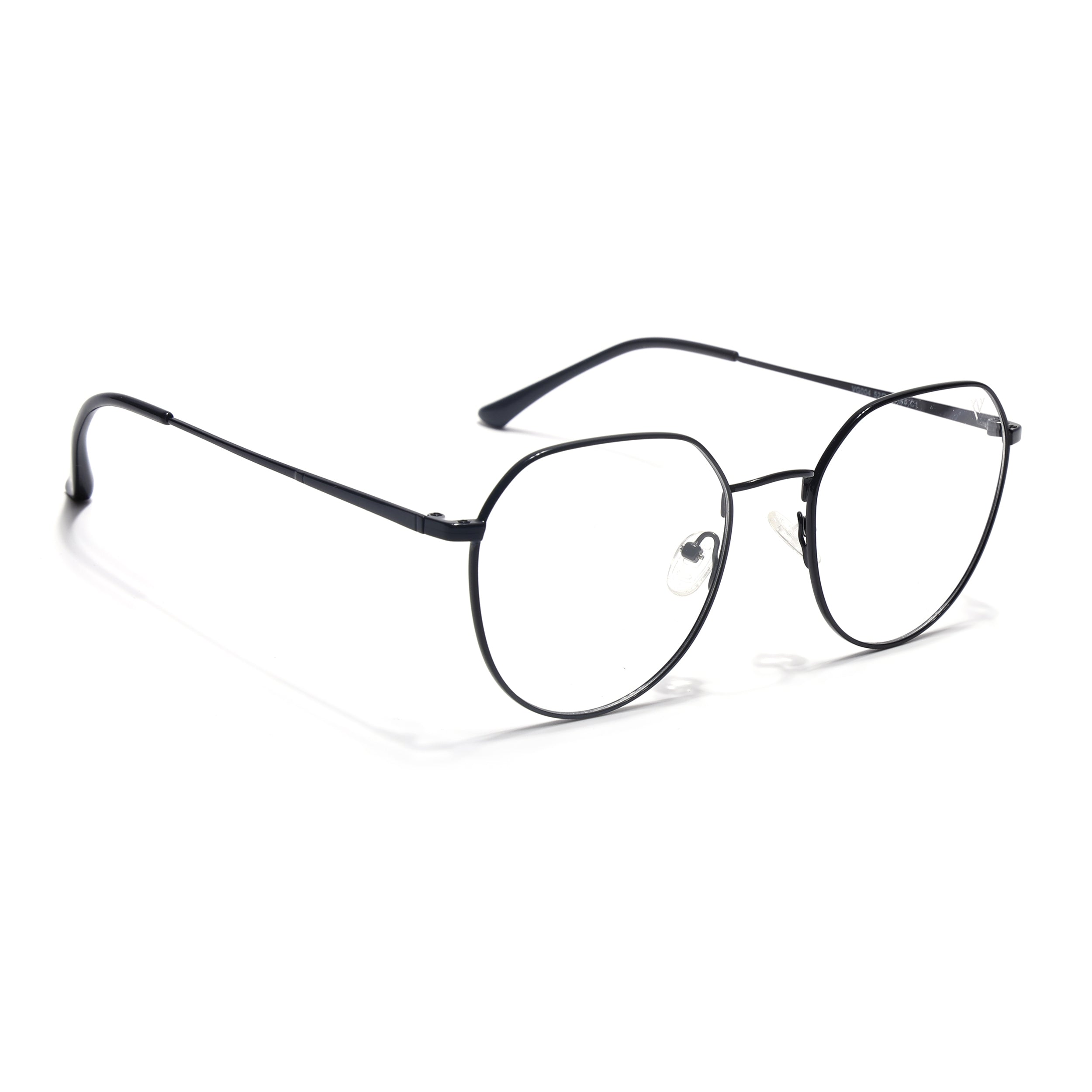 Voyage Metal Master Shine Black Round Eyeglasses for Men & Women (VG004MG5025-C2)