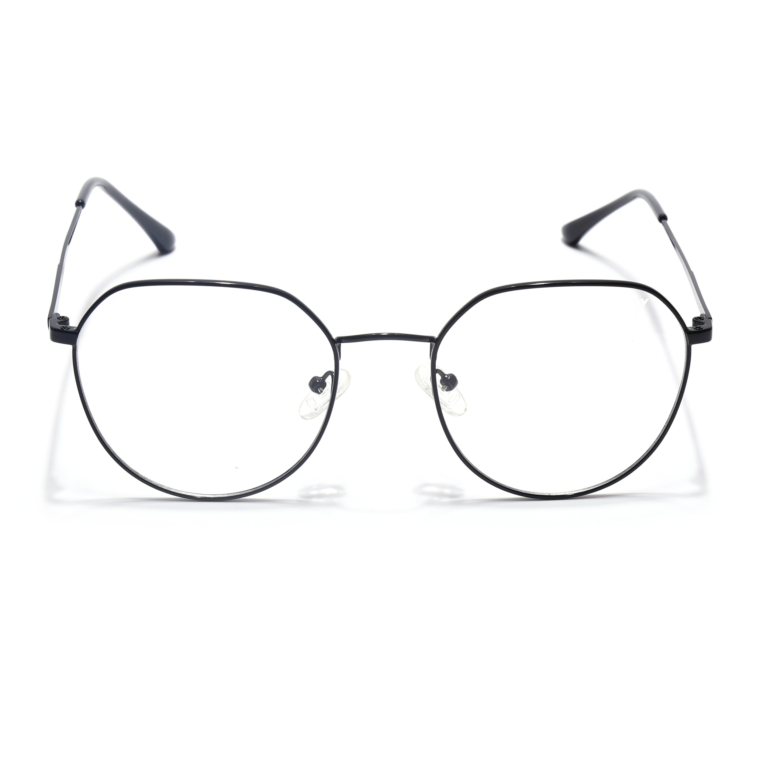 Voyage Metal Master Shine Black Round Eyeglasses for Men & Women (VG004MG5025-C2)