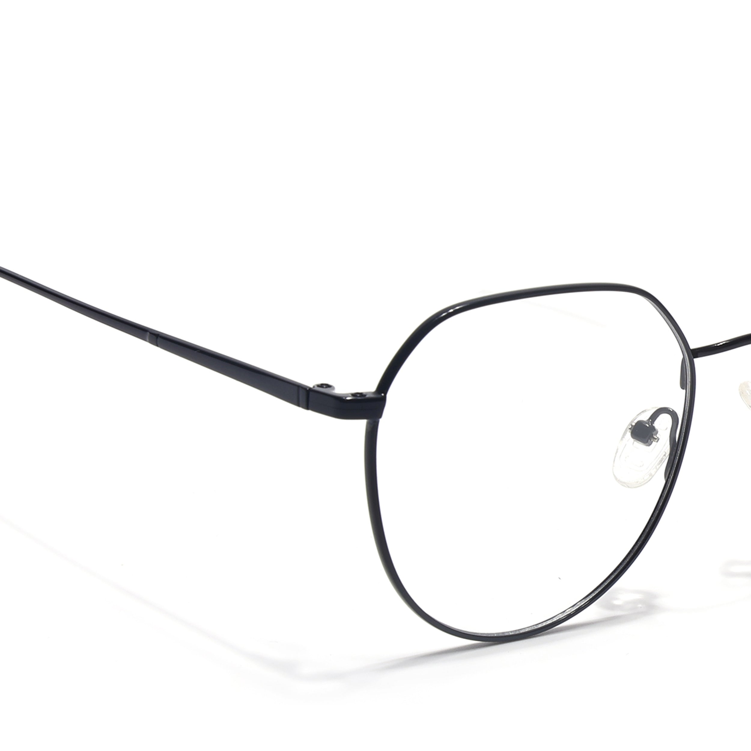 Voyage Metal Master Shine Black Round Eyeglasses for Men & Women (VG004MG5025-C2)