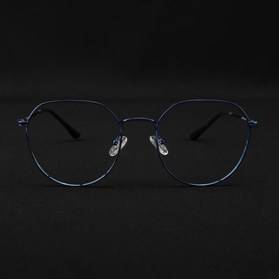 Voyage Metal Master Blue Round Eyeglasses for Men & Women (VG004MG5027-C4)