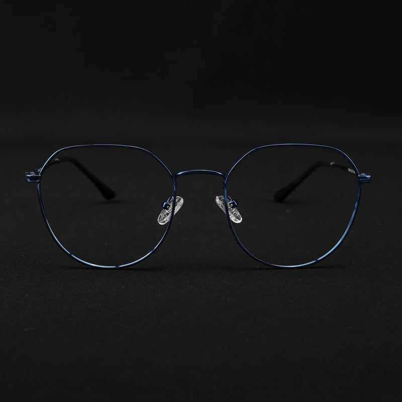 Voyage Metal Master Blue Round Eyeglasses for Men & Women (VG004MG5027-C4)