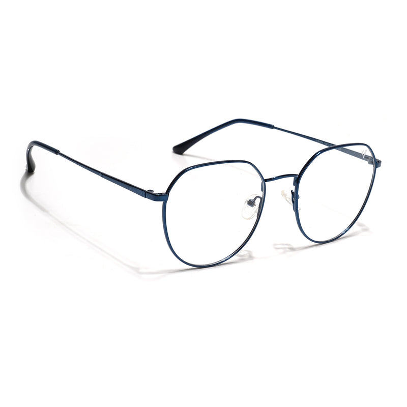 Voyage Metal Master Blue Round Eyeglasses for Men & Women (VG004MG5027-C4)
