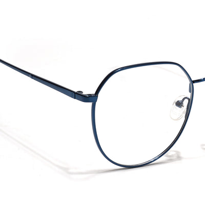 Voyage Metal Master Blue Round Eyeglasses for Men & Women (VG004MG5027-C4)