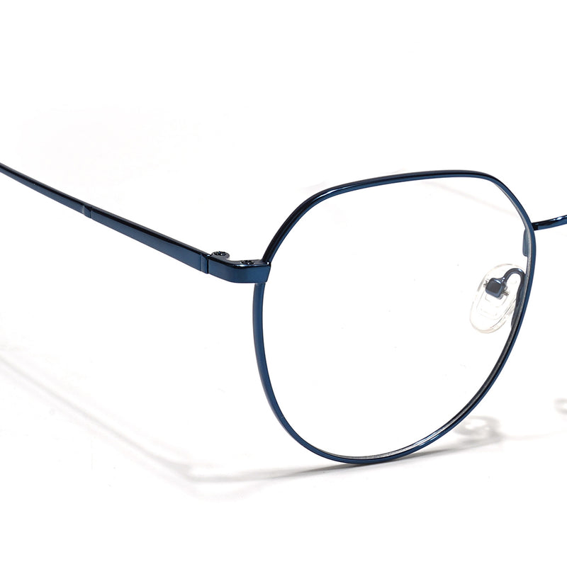 Voyage Metal Master Blue Round Eyeglasses for Men & Women (VG004MG5027-C4)