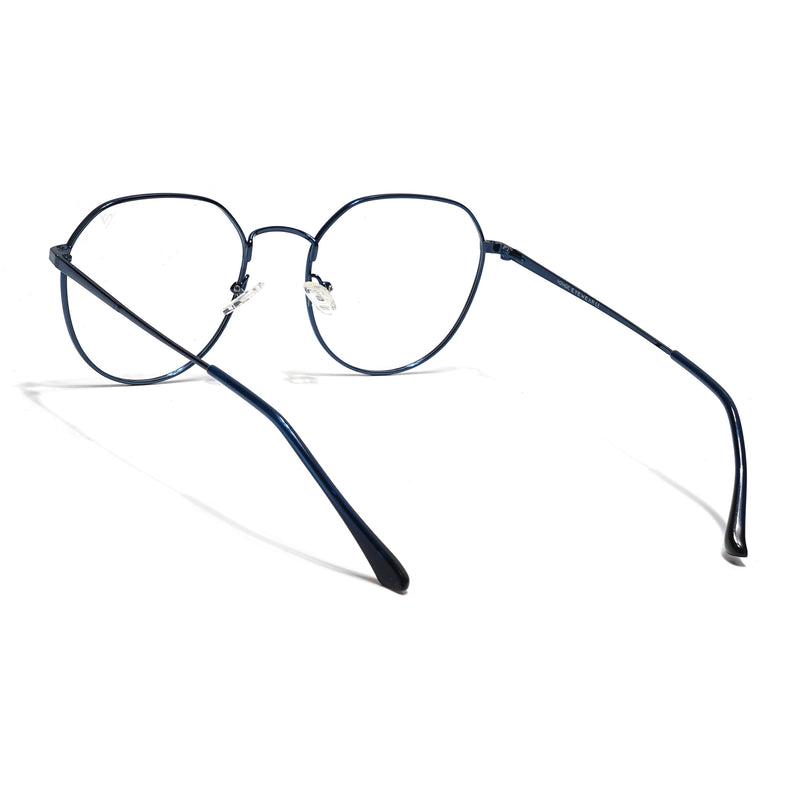 Voyage Metal Master Blue Round Eyeglasses for Men & Women (VG004MG5027-C4)