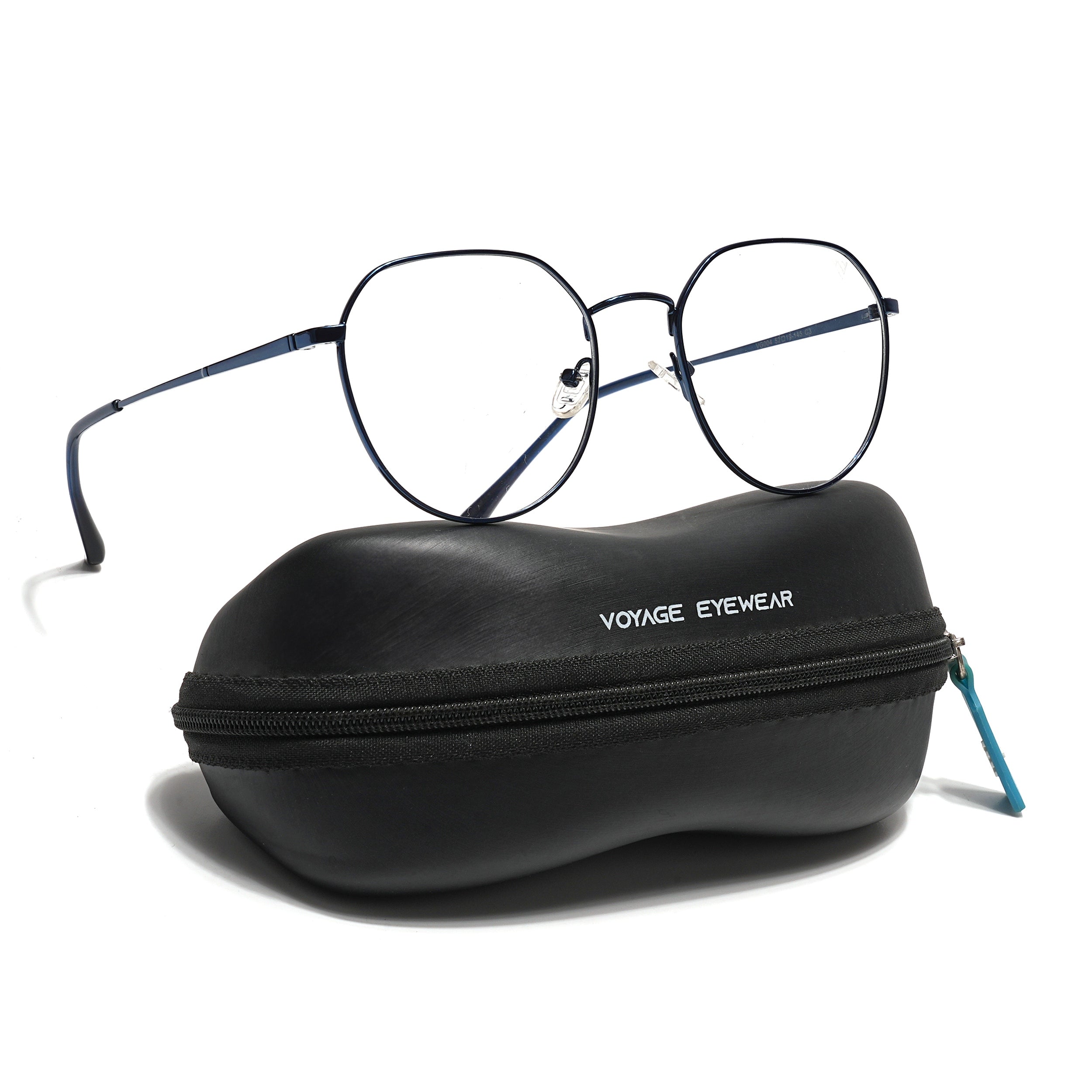 Voyage Metal Master Blue Round Eyeglasses for Men & Women (VG004MG5027-C4)