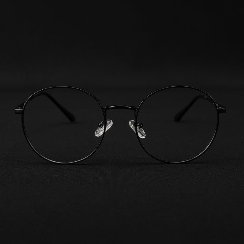 Voyage Metal Master Matt Black Round Eyeglasses for Men & Women (VG005MG5028-C1)