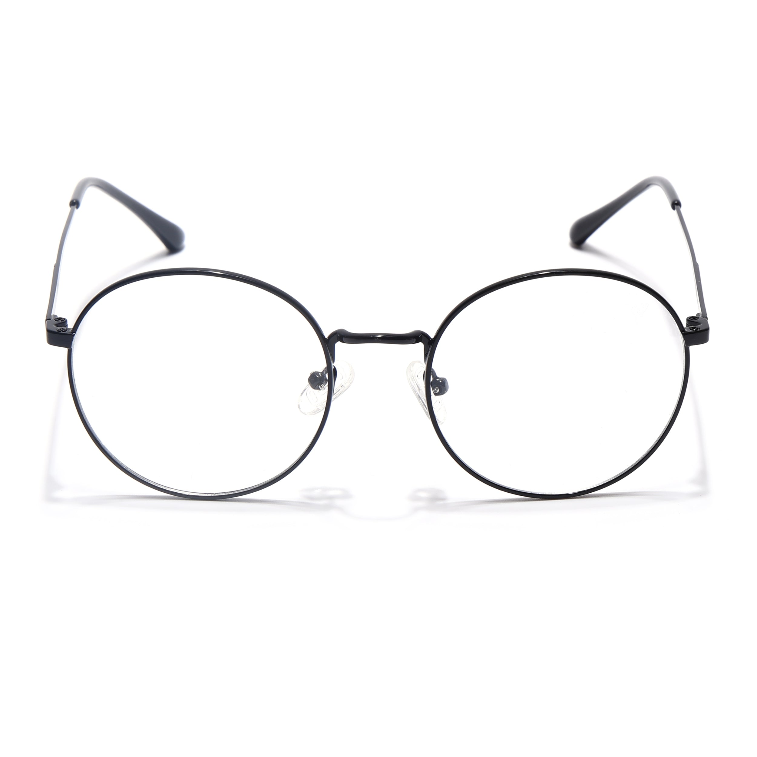 Voyage Metal Master Shine Black Round Eyeglasses for Men & Women (VG005MG5029-C2)