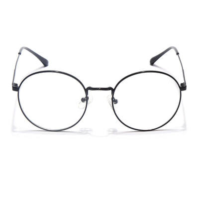 Voyage Metal Master Shine Black Round Eyeglasses for Men & Women (VG005MG5029-C2)