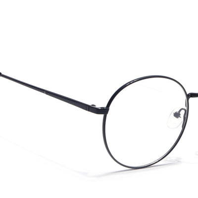 Voyage Metal Master Shine Black Round Eyeglasses for Men & Women (VG005MG5029-C2)