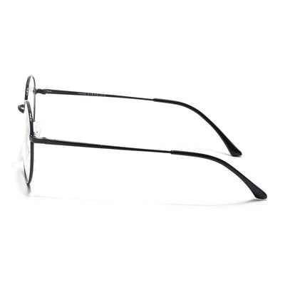 Voyage Metal Master Shine Black Round Eyeglasses for Men & Women (VG005MG5029-C2)