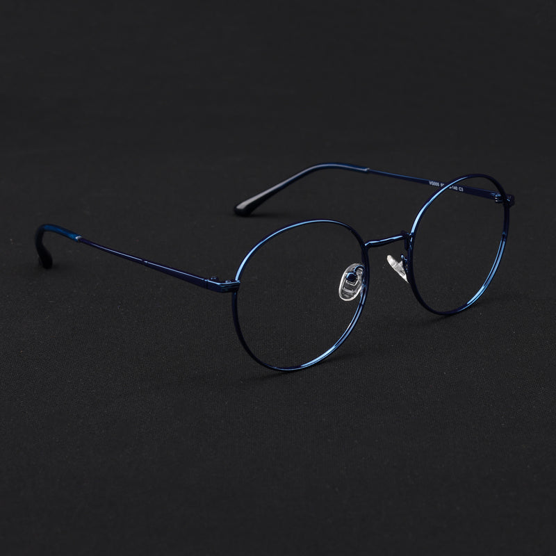 Voyage Metal Master Blue Round Eyeglasses for Men & Women (VG005MG5031-C4)