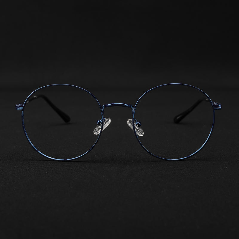 Voyage Metal Master Blue Round Eyeglasses for Men & Women (VG005MG5031-C4)