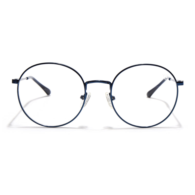 Voyage Metal Master Blue Round Eyeglasses for Men & Women (VG005MG5031-C4)