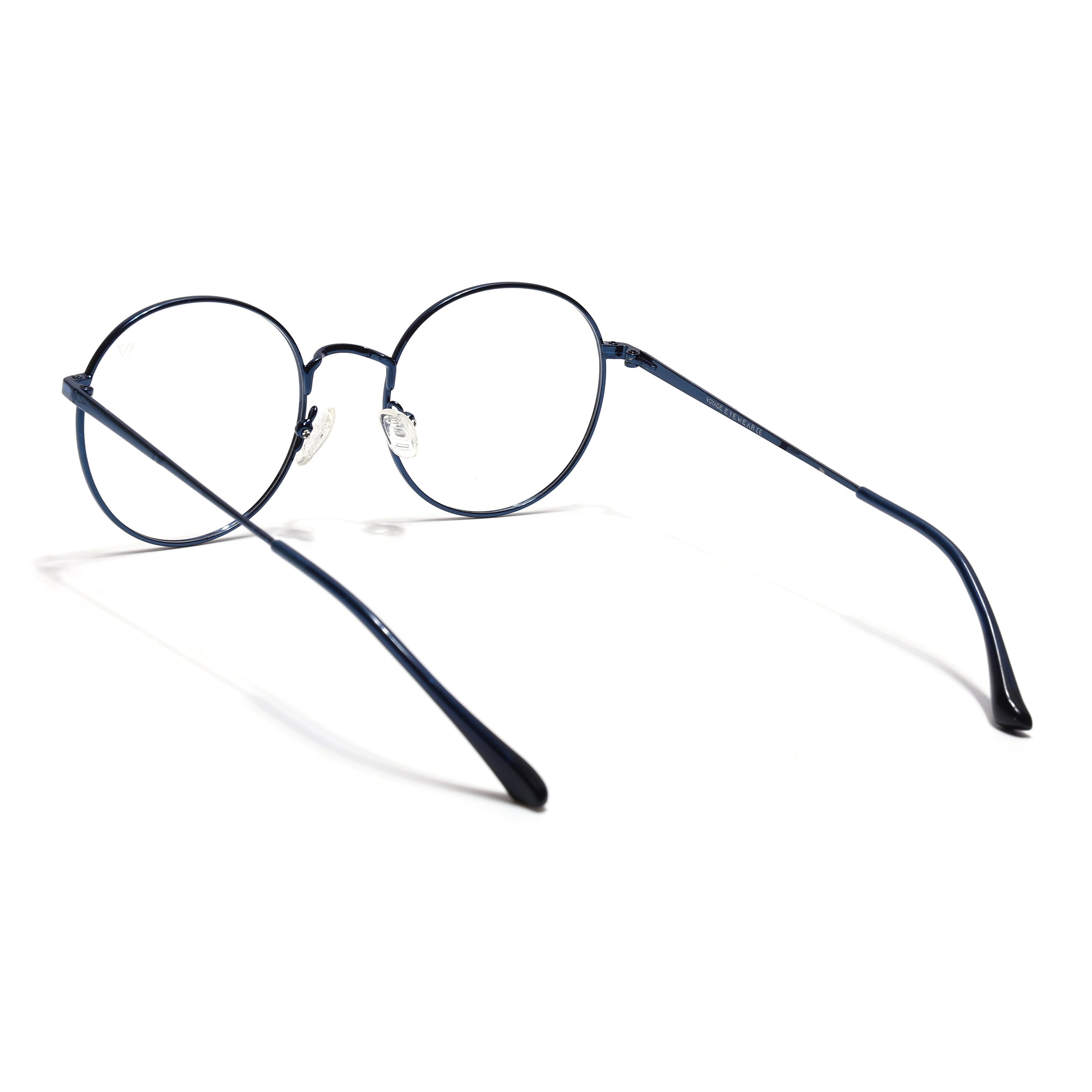 Voyage Metal Master Blue Round Eyeglasses for Men & Women (VG005MG5031-C4)