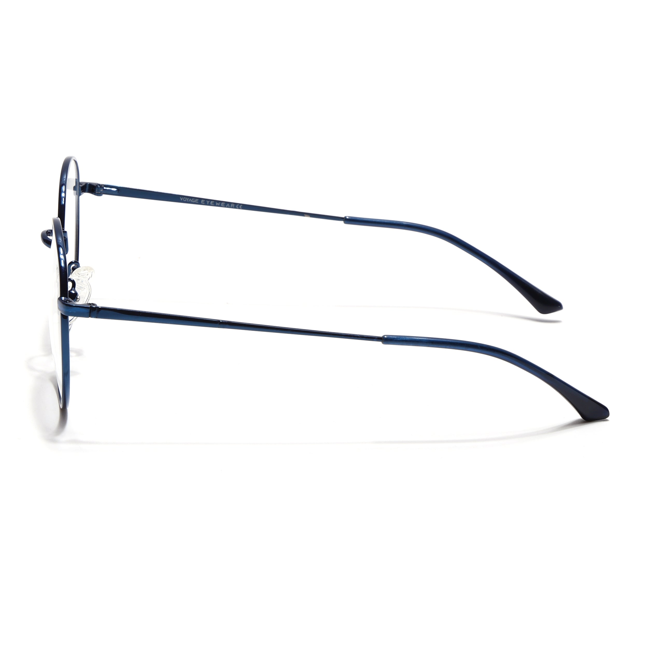 Voyage Metal Master Blue Round Eyeglasses for Men & Women (VG005MG5031-C4)