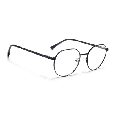 Voyage Metal Master Matt Black Round Eyeglasses for Men & Women (VG006MG5032-C1)