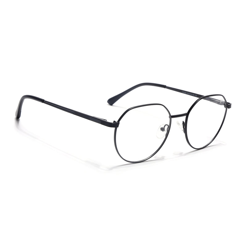 Voyage Metal Master Matt Black Round Eyeglasses for Men & Women (VG006MG5032-C1)