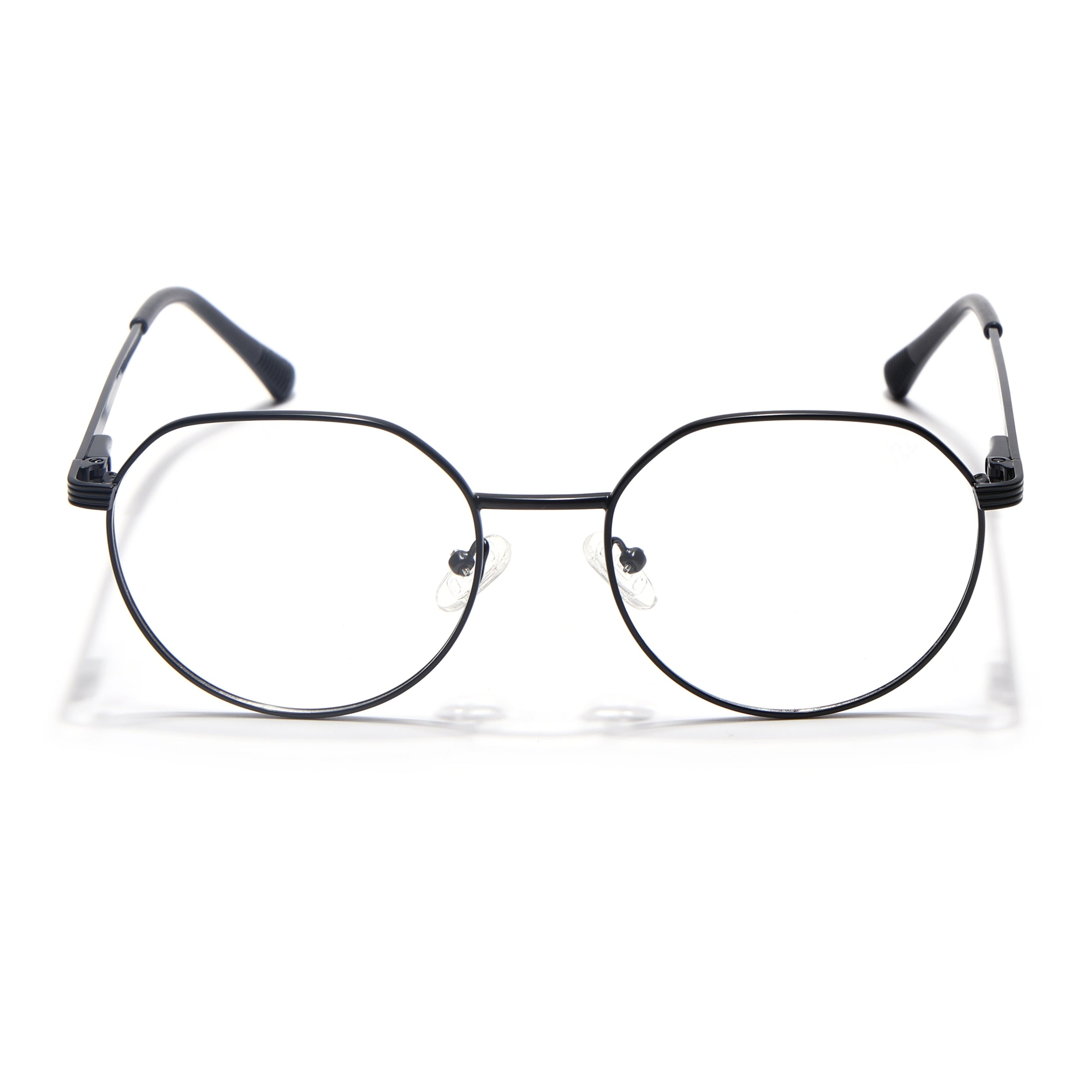 Voyage Metal Master Matt Black Round Eyeglasses for Men & Women (VG006MG5032-C1)