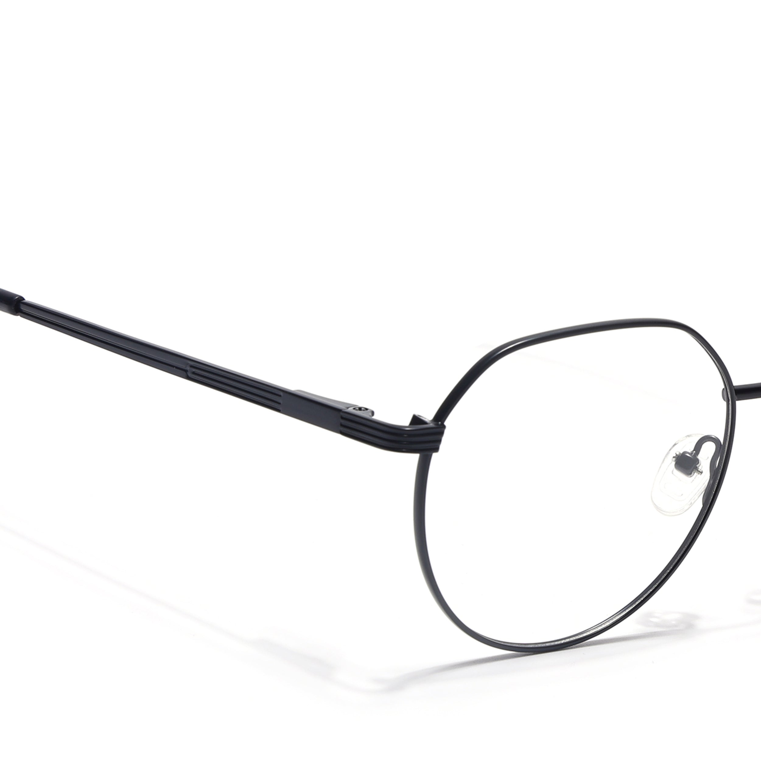 Voyage Metal Master Matt Black Round Eyeglasses for Men & Women (VG006MG5032-C1)